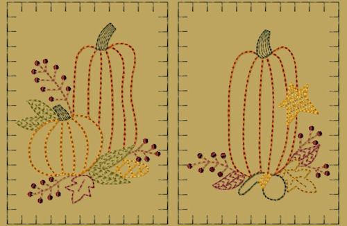 PK002 \"Prim Pumpkin\" Hand Towel Collection - Version 2