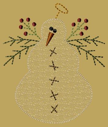 PK023 \"Snowman Angel\" - 5x7