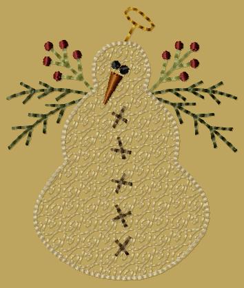 PK024 \"Snowman Angel\" - 4x4