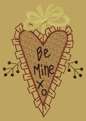PK059 "Be Mine Ruffled Heart" - 5x7 PK059 "Be Mine Ruffled Heart" - 5x7