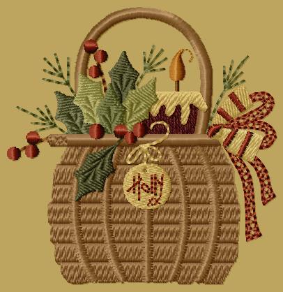 PK066 \"Holly Basket\" Version 1 - 4x4