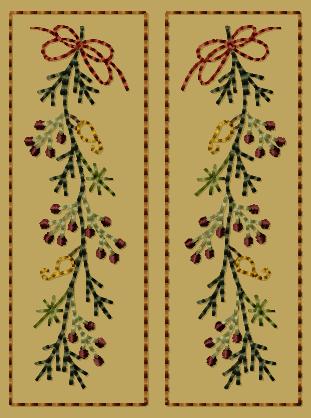 PK075 \"Deck The Halls Garland\" - 4x4