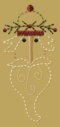 PK087 "Santa with Sock Hat" Version 2 - 4x4