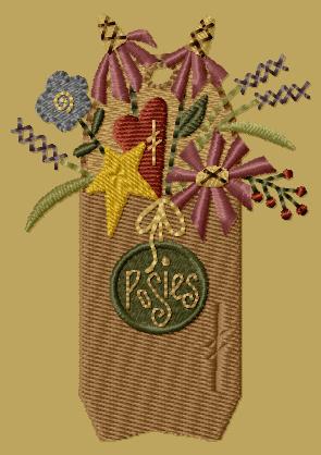 PK117 "Posies" Version 1 - 4x4