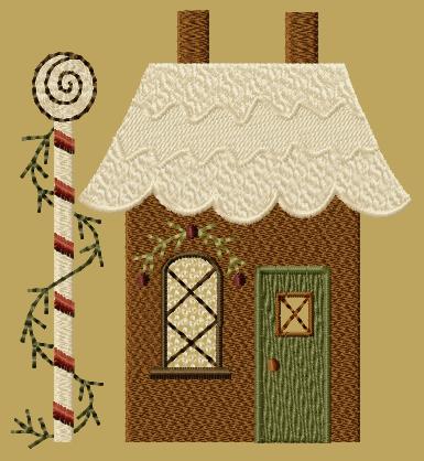 PK131 "Gingerbread House 2" Version 1 - 5x7