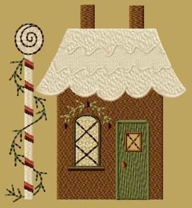 PK131 \"Gingerbread House 2\" Version 1 - 5x7