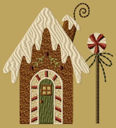 PK135 "Gingerbread House 1" Version 1 - 4x4