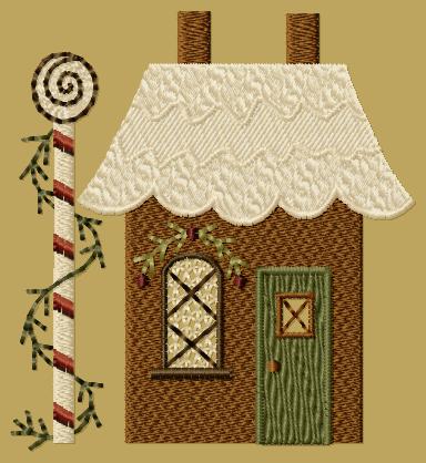 PK136 \"Gingerbread House 2\" Version 1 - 4x4