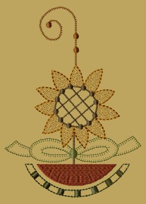 PK153 "Sunflower Spring Ornie" - 5x7 PK153 "Sunflower Spring Ornie" - 5x7