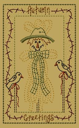 PK182 "Raffia Scarecrow" Version 2 - 5x7