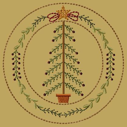 PK194 My Christmas Tree Candle Mat