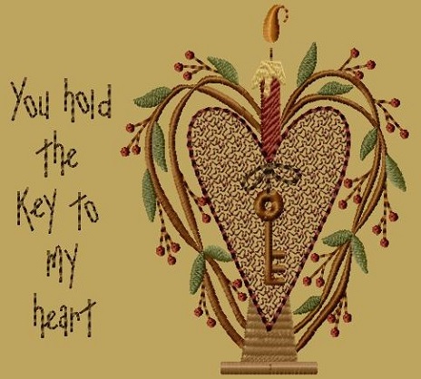PK229 "Key to My Heart" Version 1 - 5x7