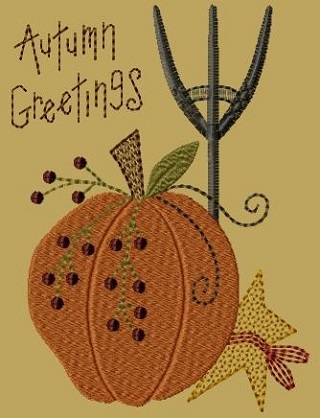 PK225 "Autumn Greetings" Version 1 - 5x7 PK225 "Autumn Greetings" Version 1 - 5x7